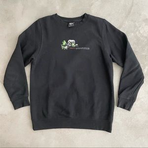 stussy nyc crewneck black small